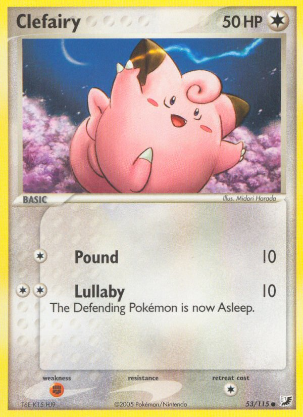 Clefairy (53/115) [EX: Unseen Forces] | Cracking-Singles