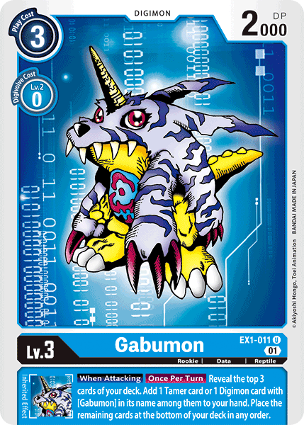 Gabumon [EX1-011] [Classic Collection] | Cracking-Singles