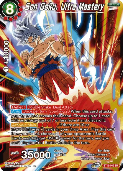 Son Goku, Ultra Mastery (BT16-005) [Realm of the Gods] | Cracking-Singles