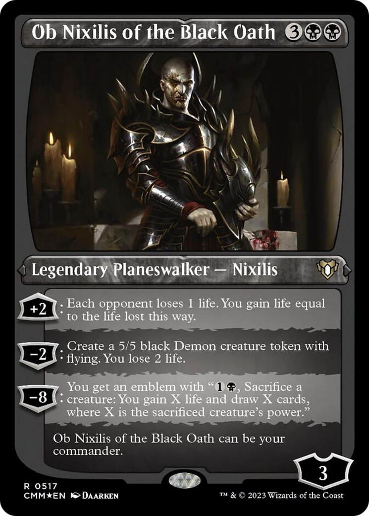 Ob Nixilis of the Black Oath (Foil Etched) [Commander Masters] | Cracking-Singles