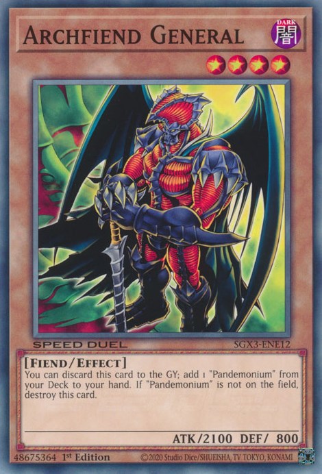 Archfiend General [SGX3-ENE12] Common | Cracking-Singles