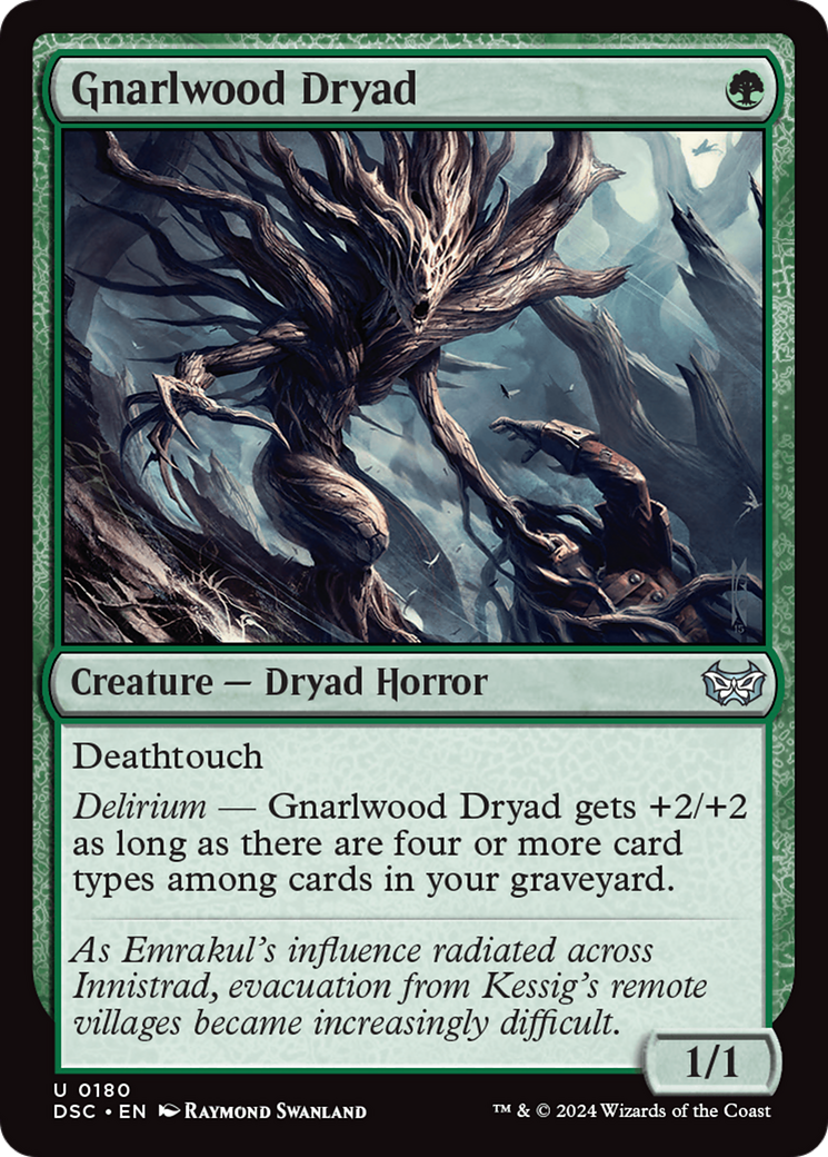 Gnarlwood Dryad [Duskmourn: House of Horror Commander] | Cracking-Singles