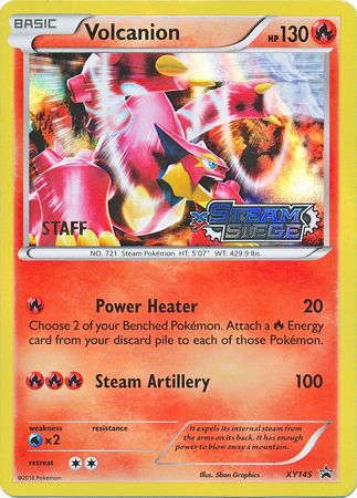 Volcanion (XY145) (Staff) [XY: Black Star Promos] | Cracking-Singles