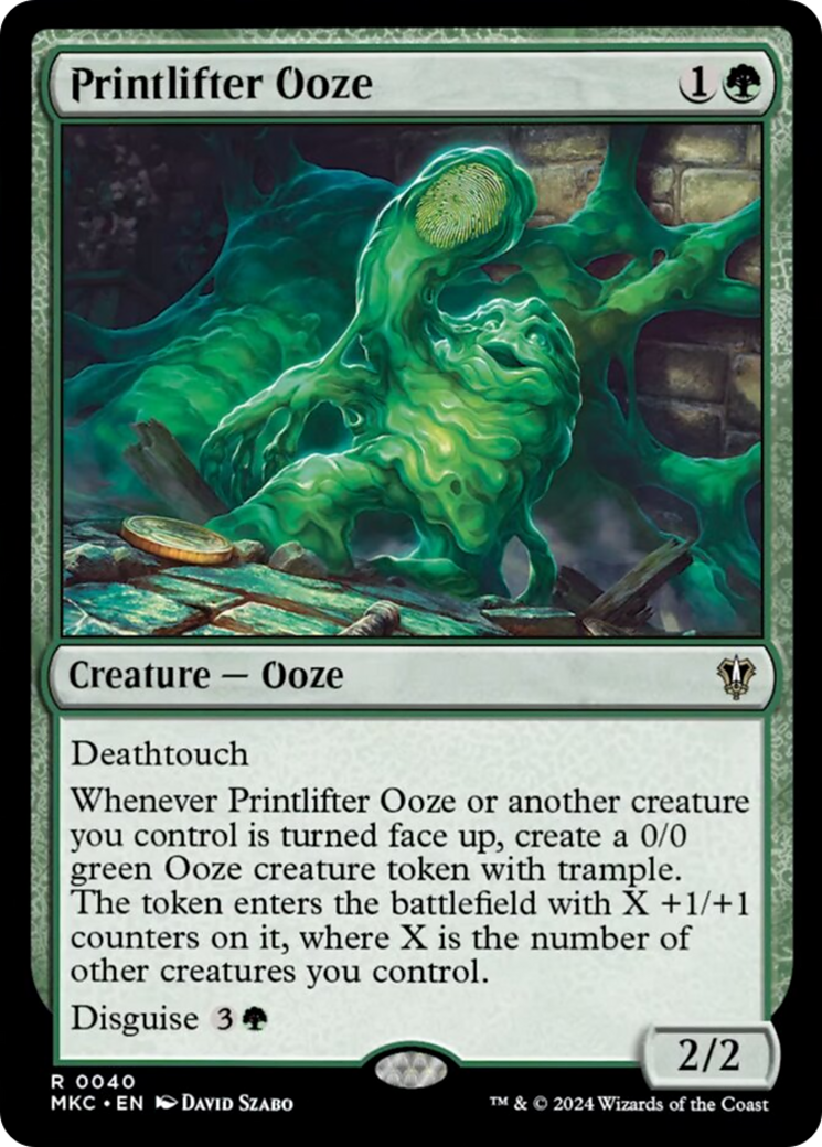 Printlifter Ooze [Murders at Karlov Manor Commander] | Cracking-Singles