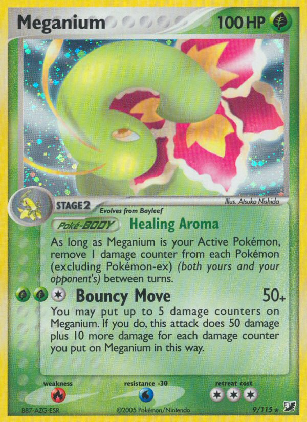 Meganium (9/115) [EX: Unseen Forces] | Cracking-Singles