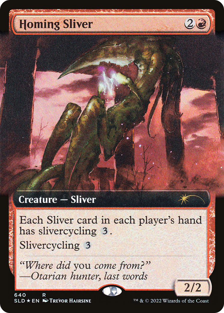 Homing Sliver (Extended Art) [Secret Lair Drop Promos] | Cracking-Singles