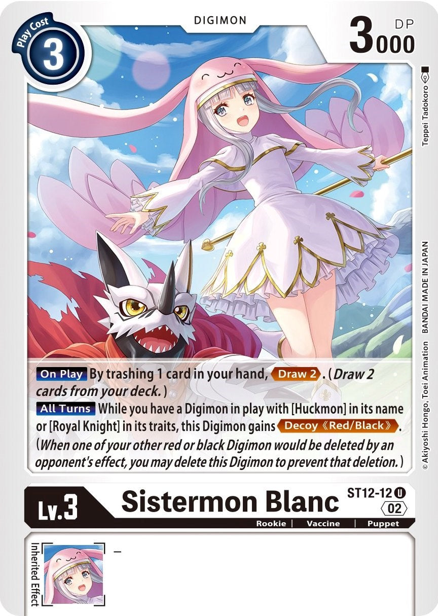 Sistermon Blanc [ST12-12] [Starter Deck: Jesmon] | Cracking-Singles