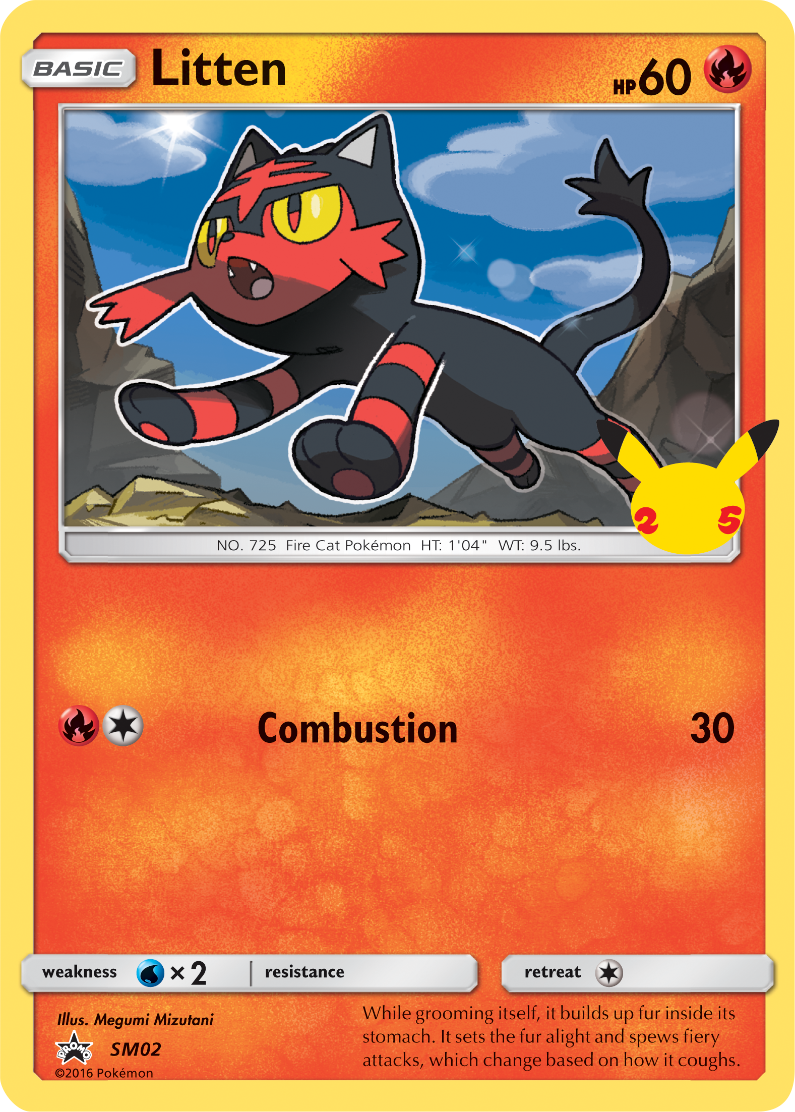 Litten (SM02) (Jumbo Card) [First Partner Pack] | Cracking-Singles