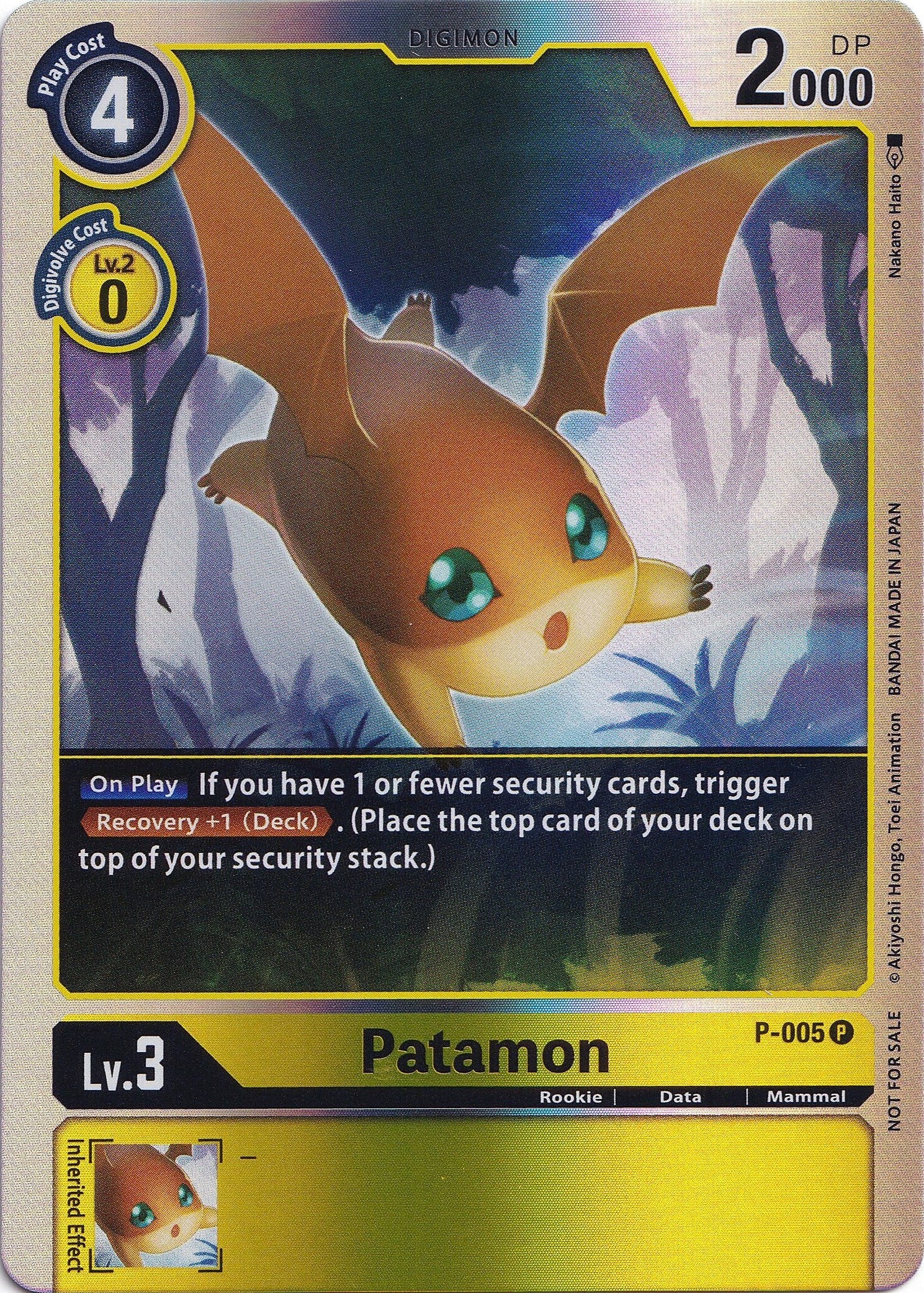 Patamon [P-005] (Rainbow Foil) [Promotional Cards] | Cracking-Singles