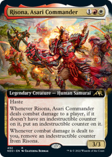 Risona, Asari Commander (Extended Art) [Kamigawa: Neon Dynasty] | Cracking-Singles