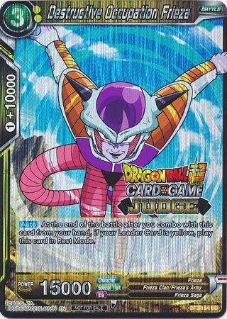 Destructive Occupation Frieza (BT2-104) [Judge Promotion Cards] | Cracking-Singles