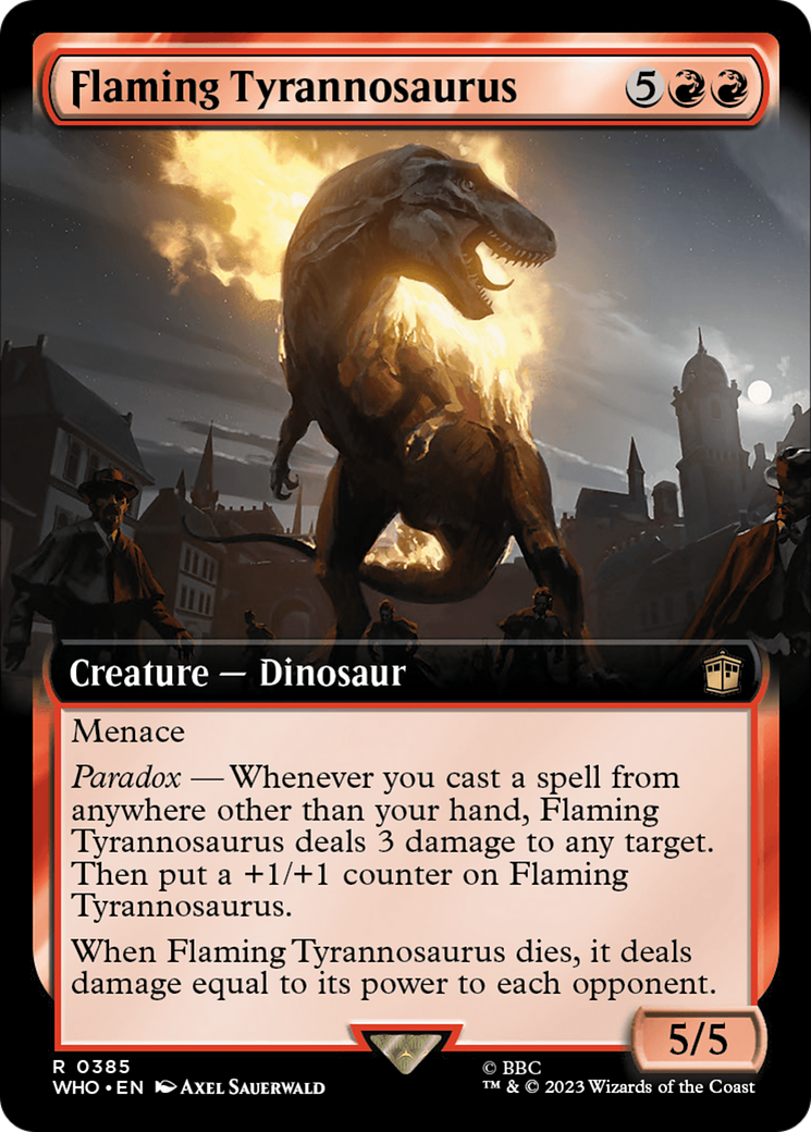 Flaming Tyrannosaurus (Extended Art) [Doctor Who] | Cracking-Singles