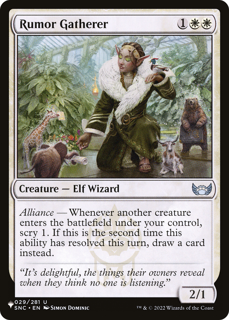 Rumor Gatherer [The List Reprints] | Cracking-Singles