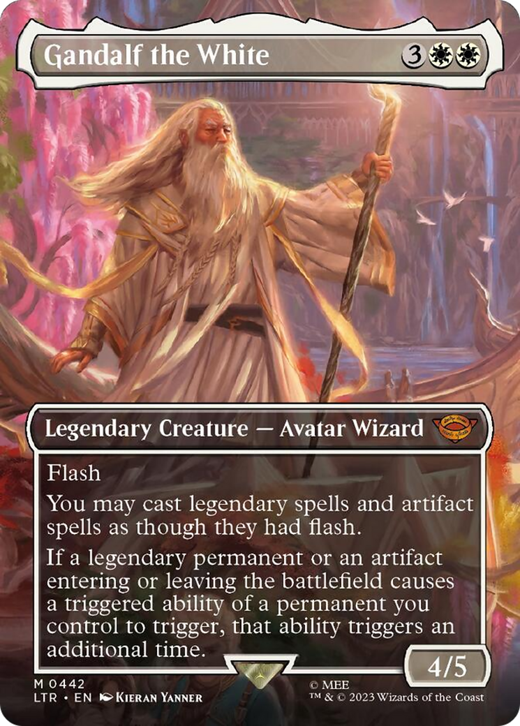 Gandalf the White (Borderless Alternate Art) [The Lord of the Rings: Tales of Middle-Earth] | Cracking-Singles