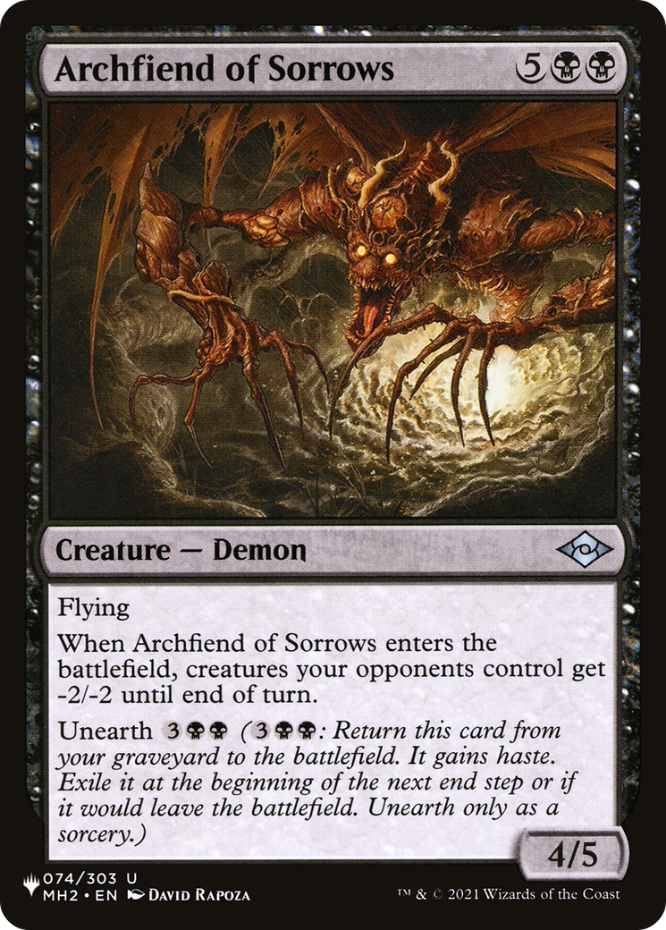 Archfiend of Sorrows [The List Reprints] | Cracking-Singles