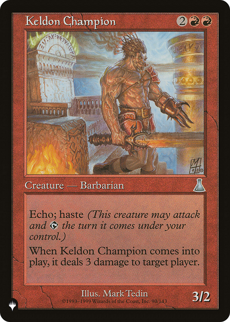 Keldon Champion [The List] | Cracking-Singles