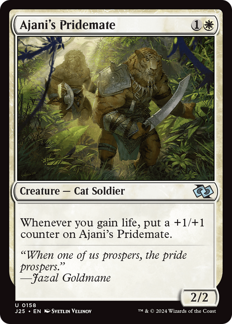 Qala, Ajani's Pridemate (Anime) [Foundations Jumpstart] | Cracking-Singles