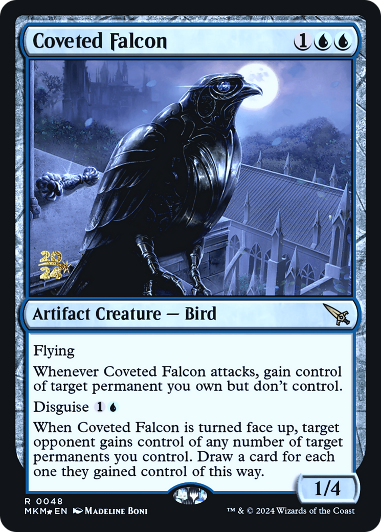 Coveted Falcon [Murders at Karlov Manor Prerelease Promos] | Cracking-Singles