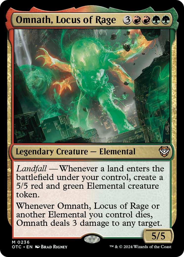 Omnath, Locus of Rage [Outlaws of Thunder Junction Commander] | Cracking-Singles