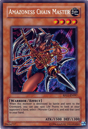 Amazoness Chain Master [RP01-EN097] Secret Rare | Cracking-Singles