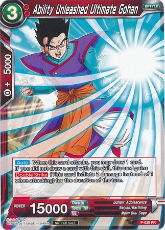 Ability Unleashed Ultimate Gohan (P-020) [Promotion Cards] | Cracking-Singles