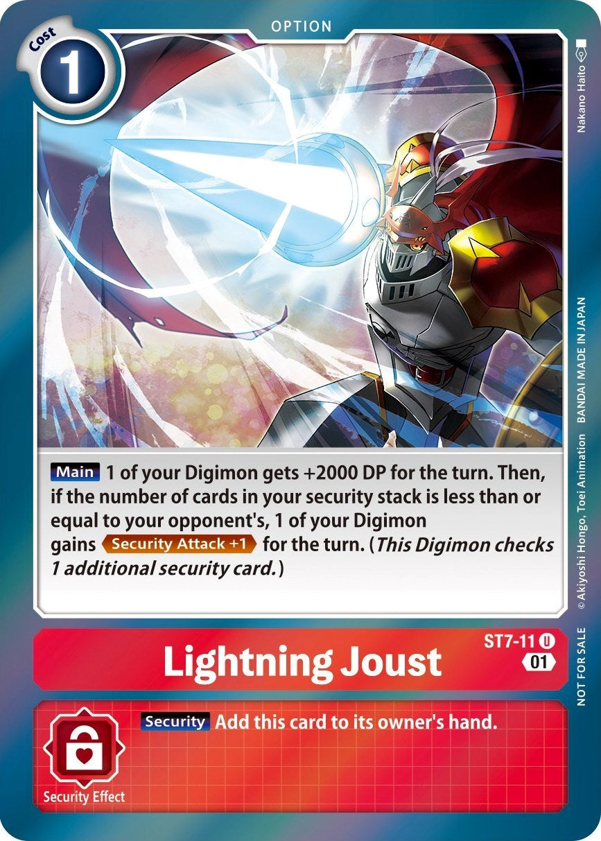 Lightning Joust [ST7-11] (Gen Con 2022) [Starter Deck: Gallantmon Promos] | Cracking-Singles