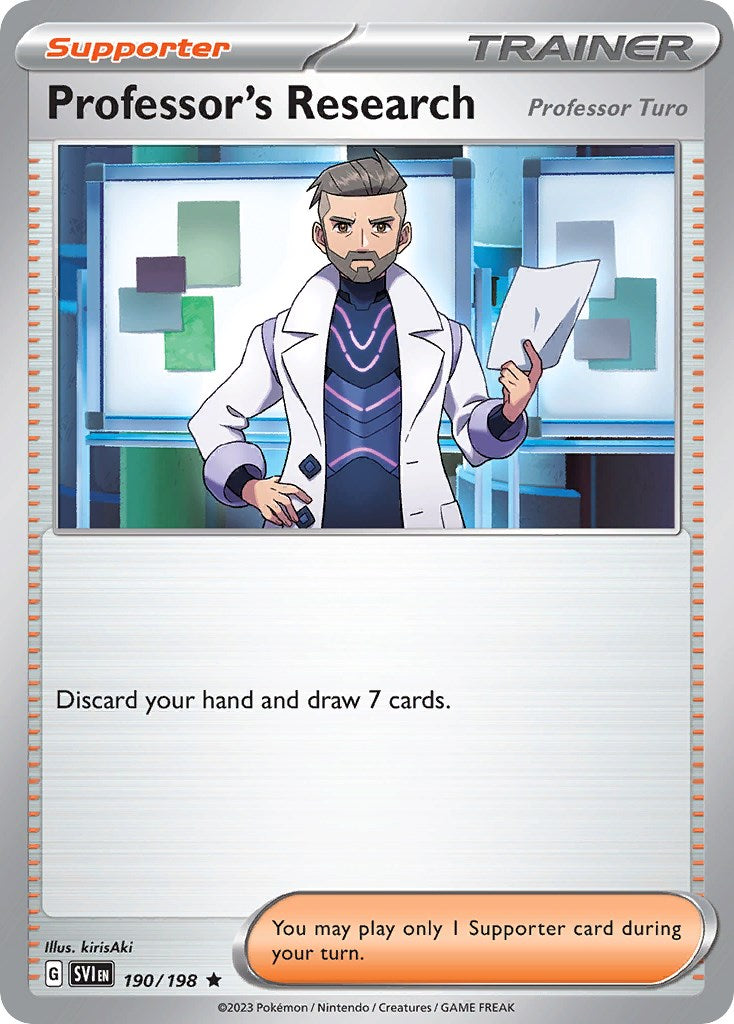 Professor's Research (190/198) (Theme Deck Exclusive) [Scarlet & Violet: Base Set] | Cracking-Singles