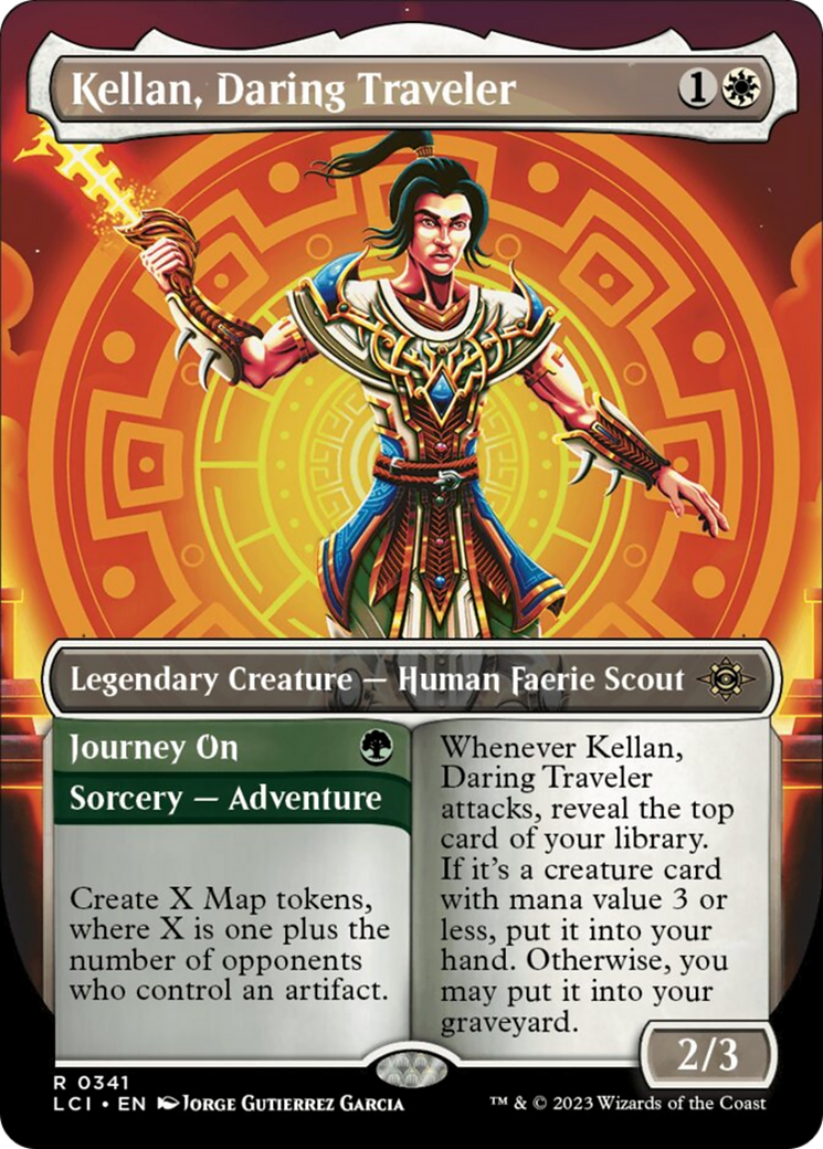 Kellan, Daring Traveler (Borderless) [The Lost Caverns of Ixalan] | Cracking-Singles