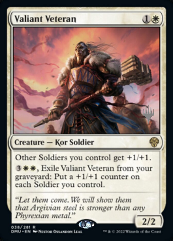 Valiant Veteran (Promo Pack) [Dominaria United Promos] | Cracking-Singles