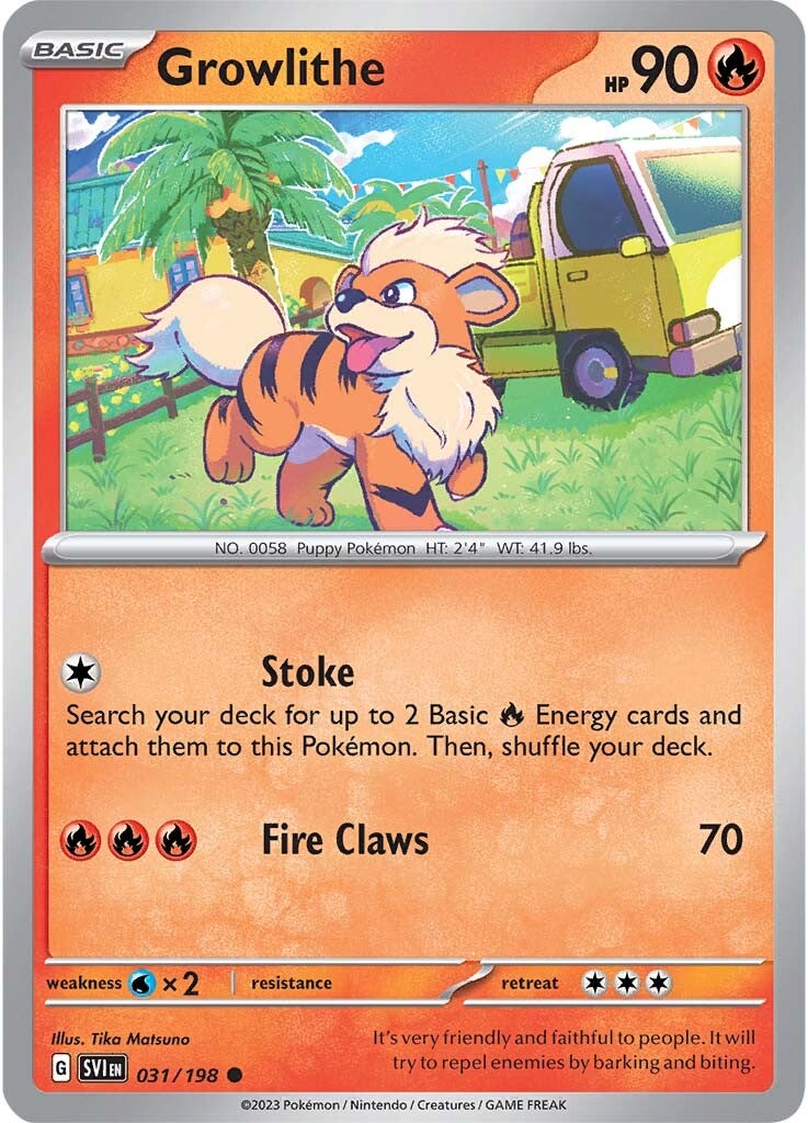 Growlithe (031/198) [Scarlet & Violet: Base Set] | Cracking-Singles