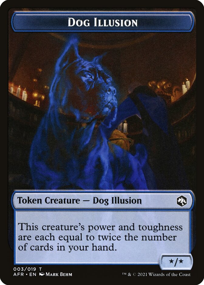 Zombie // Dog Illusion Double-Sided Token [Dungeons & Dragons: Adventures in the Forgotten Realms Tokens] | Cracking-Singles