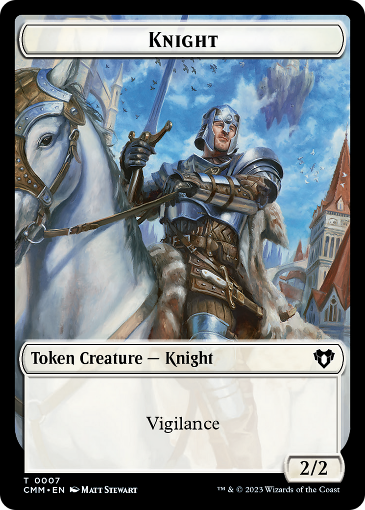 Eldrazi // Knight Double-Sided Token [Commander Masters Tokens] | Cracking-Singles