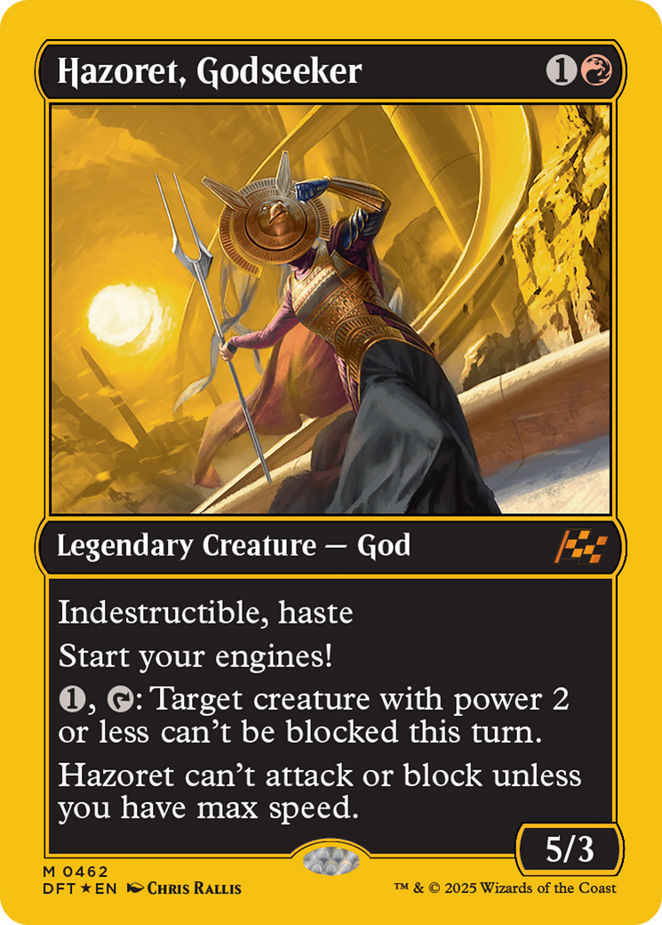 Hazoret, Godseeker (First-Place Foil) [Aetherdrift] | Cracking-Singles