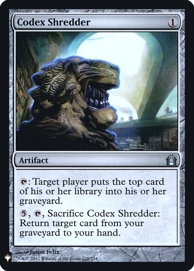 Codex Shredder [Mystery Booster] | Cracking-Singles