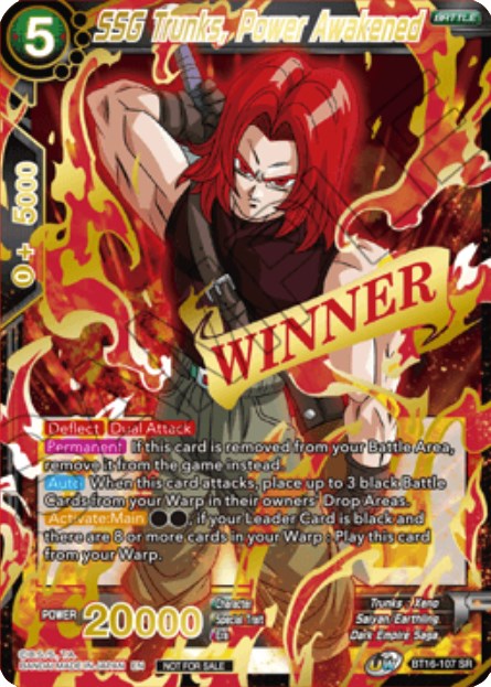 SSG Trunks, Power Awakened (Event Pack 10) (BT16-107) [Tournament Promotion Cards] | Cracking-Singles