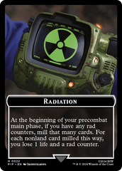 Radiation // Treasure (018) Double-Sided Token [Fallout Tokens] | Cracking-Singles