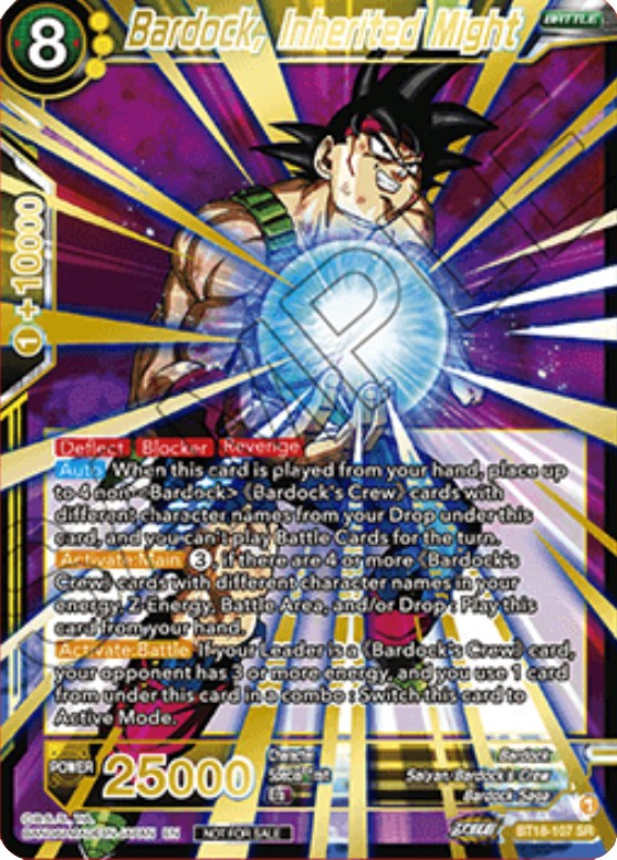 Bardock, Inherited Might (Zenkai Cup 2022 Top 32) (BT18-107) [Tournament Promotion Cards] | Cracking-Singles