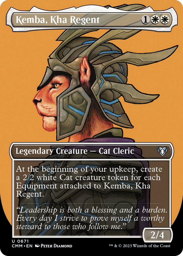 Kemba, Kha Regent (Borderless Profile) [Commander Masters] | Cracking-Singles