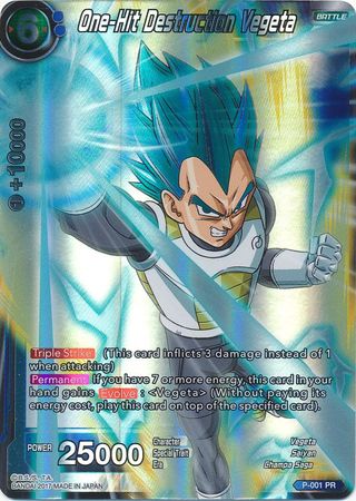 One-Hit Destruction Vegeta (P-001) [Promotion Cards] | Cracking-Singles