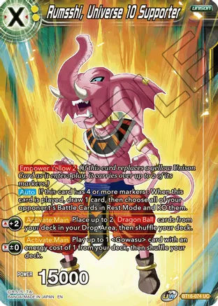 Rumsshi, Universe 10 Supporter (BT16-074) [Realm of the Gods] | Cracking-Singles