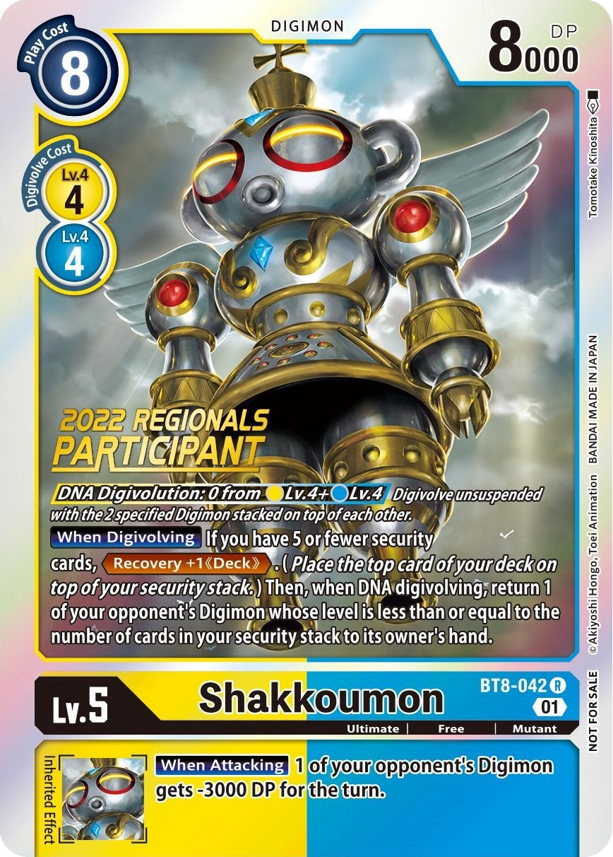 Shakkoumon [BT8-042] (2022 Championship Offline Regional) (Online Participant) [New Awakening Promos] | Cracking-Singles