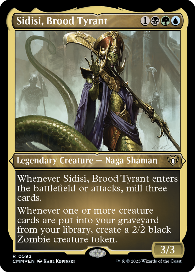 Sidisi, Brood Tyrant (Foil Etched) [Commander Masters] | Cracking-Singles