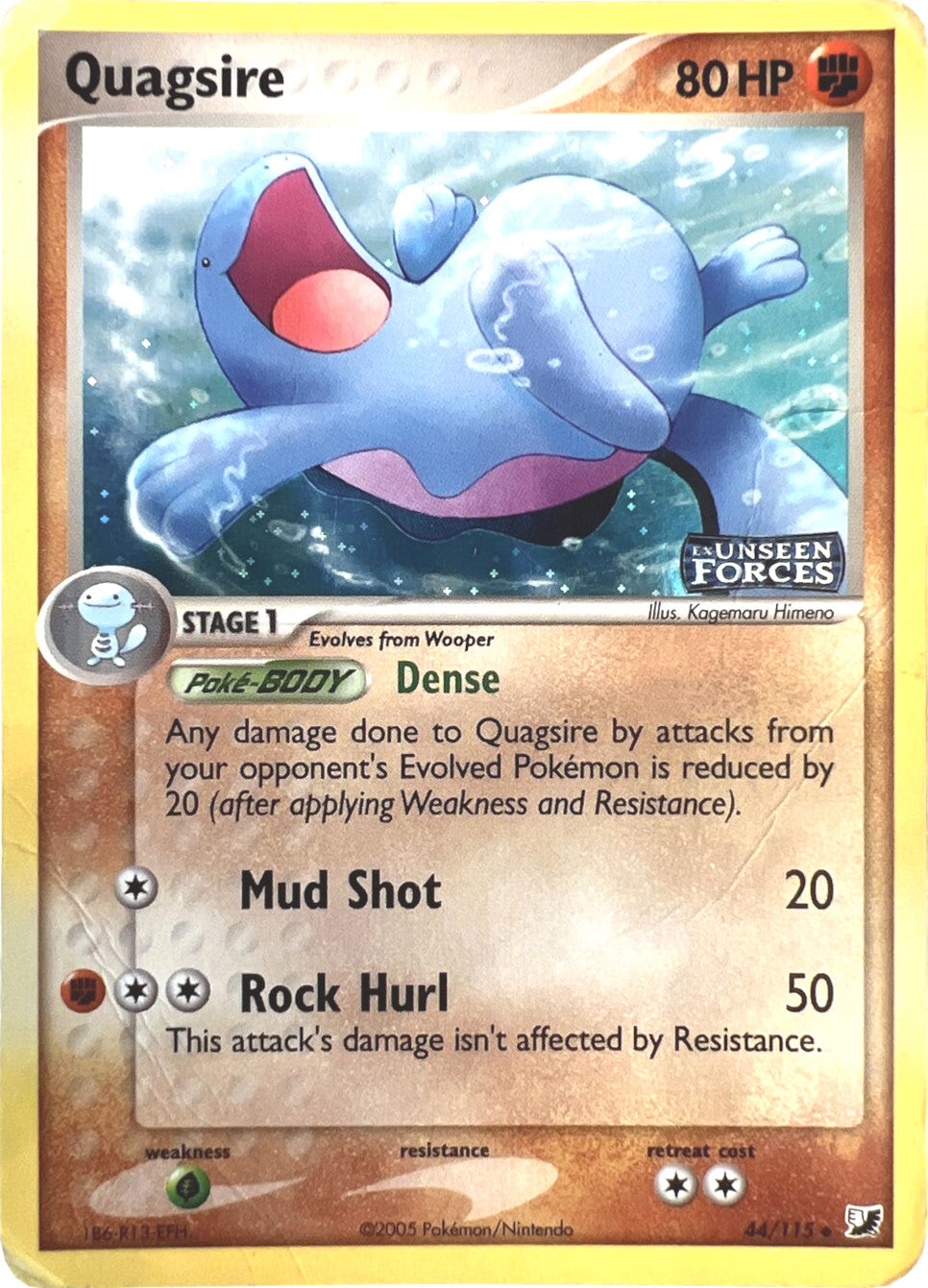 Quagsire (44/115) (Stamped) [EX: Unseen Forces] | Cracking-Singles