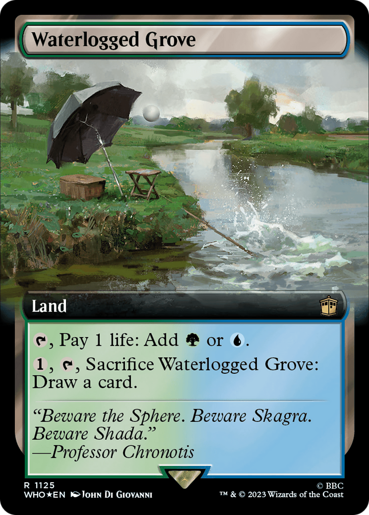 Waterlogged Grove (Extended Art) (Surge Foil) [Doctor Who] | Cracking-Singles