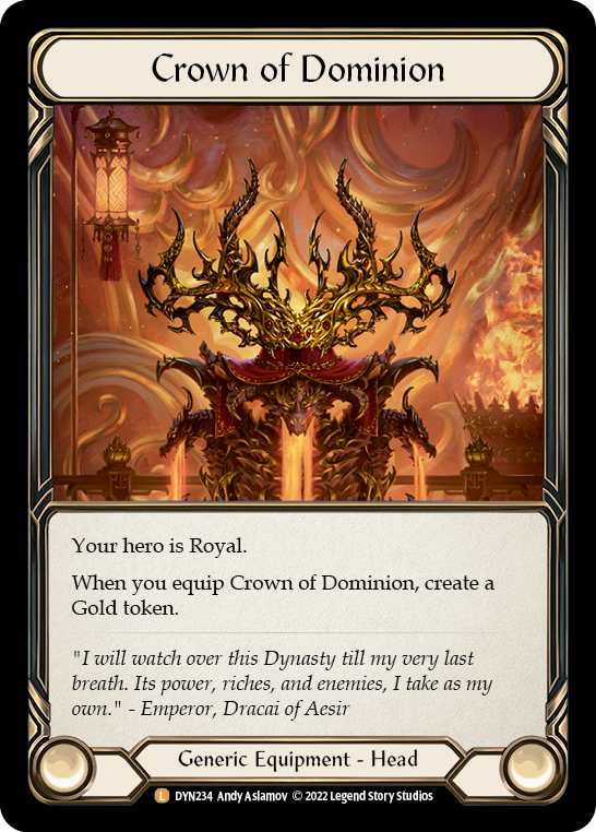 Crown of Dominion [DYN234] (Dynasty)  Cold Foil | Cracking-Singles