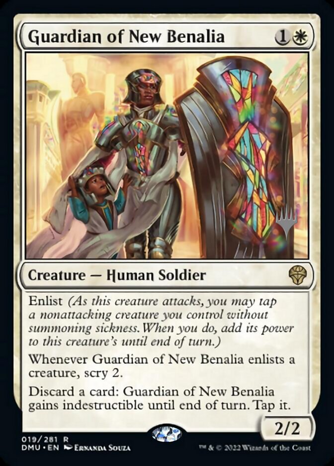 Guardian of New Benalia (Promo Pack) [Dominaria United Promos] | Cracking-Singles