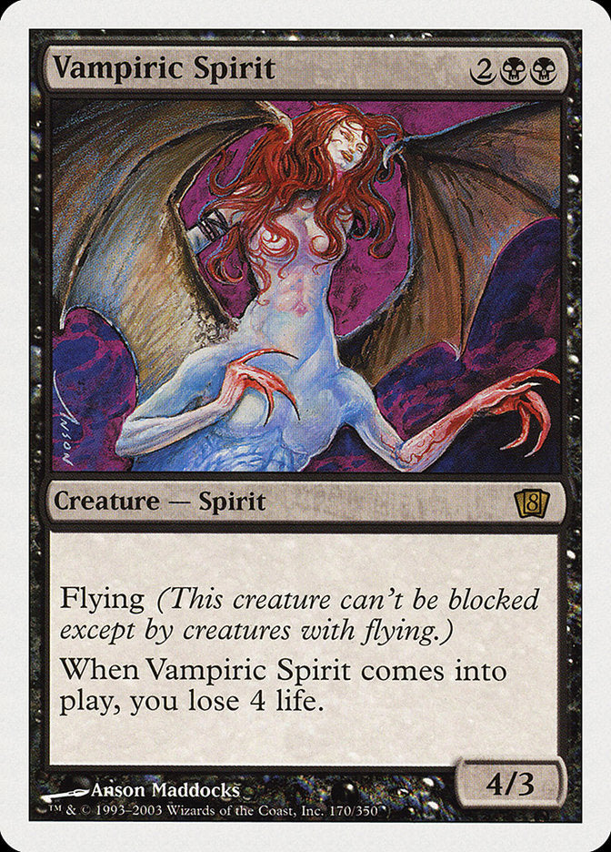 Vampiric Spirit (8th Edition) [Oversize Cards] | Cracking-Singles