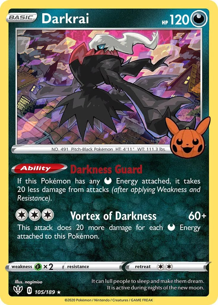 Darkrai (105/189) [Trick or Trade] | Cracking-Singles