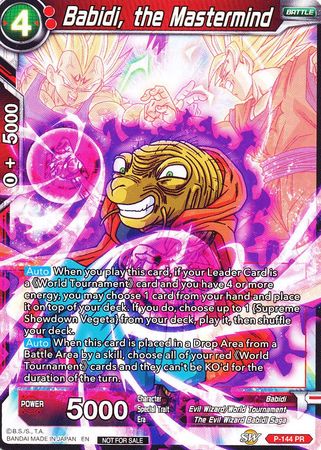 Babidi, the Mastermind (Power Booster) (P-144) [Promotion Cards] | Cracking-Singles