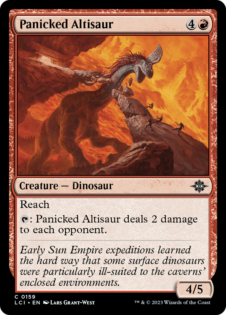 Panicked Altisaur [The Lost Caverns of Ixalan] | Cracking-Singles